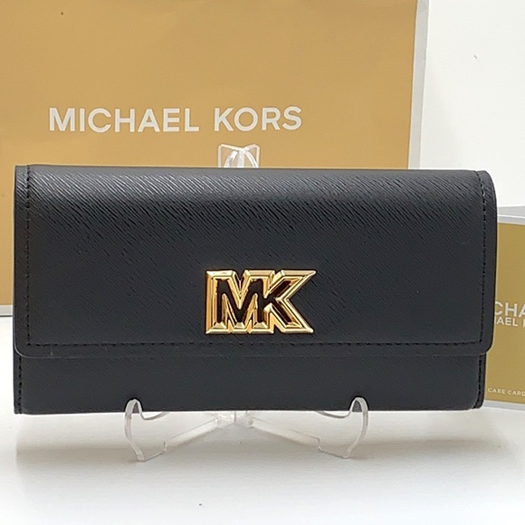 NWT MICHAEL KORS MIMI LARGE BIFOLD WALLET BLACK COLOR - Picture 2 of 16
